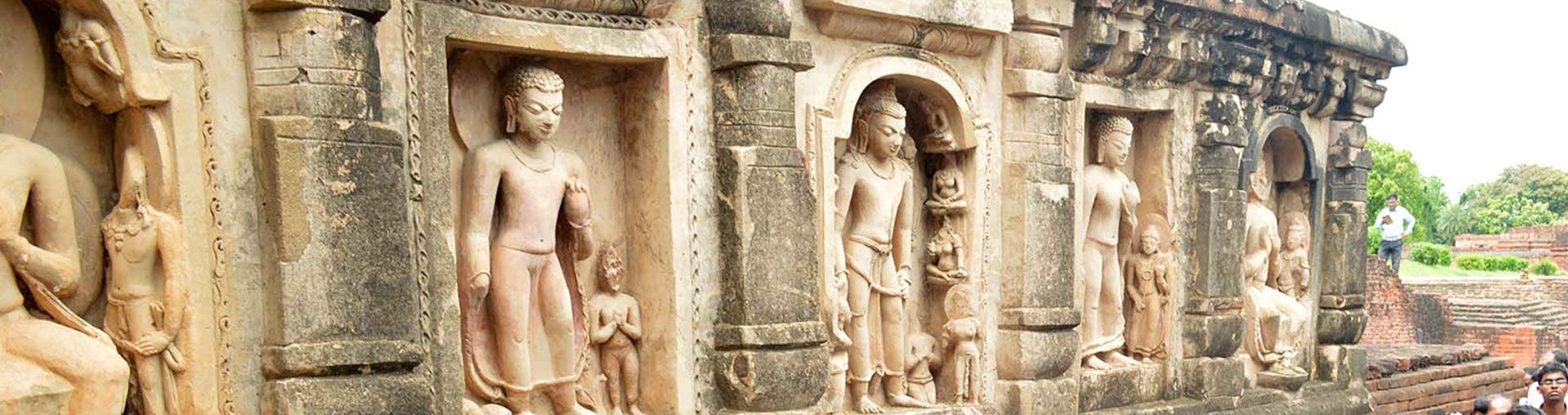 Rudra.Tours: Buddha statues in Nalanda, Bihar, part of our Buddhist Circuit Tour. 