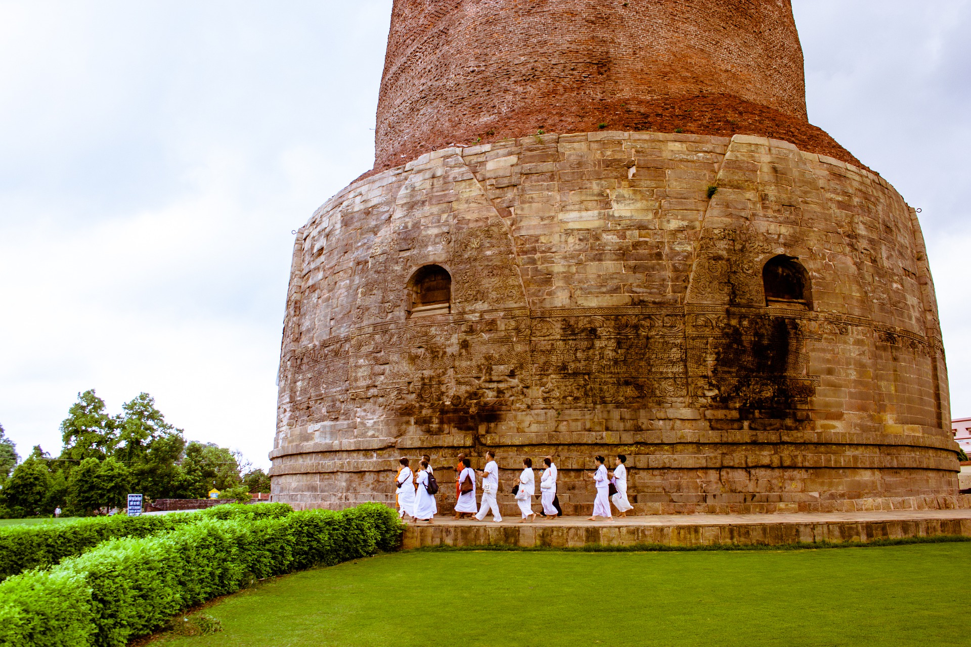 Rudra.Tours: Buddhist Stupa in Sarnath, UP on the Varanasi stop of our Buddhist Circuit Tour. 