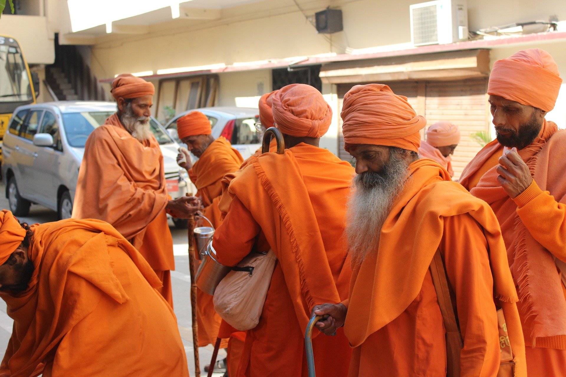 Rudra.Tours: Hindu Sadhus in Haridwar  on our Chardham Tour. 