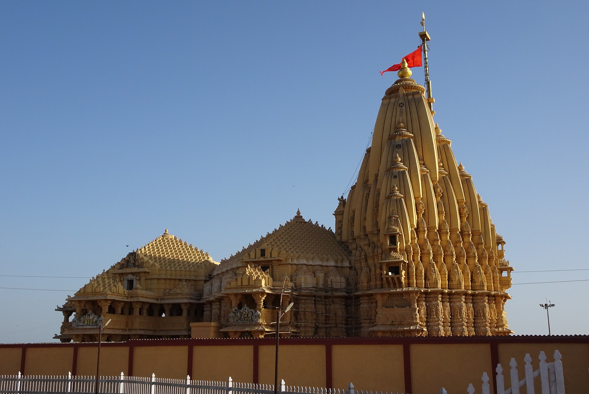 Rudra.Tours: Somnath Temple on  the sea front in our Gujarat Tour.
