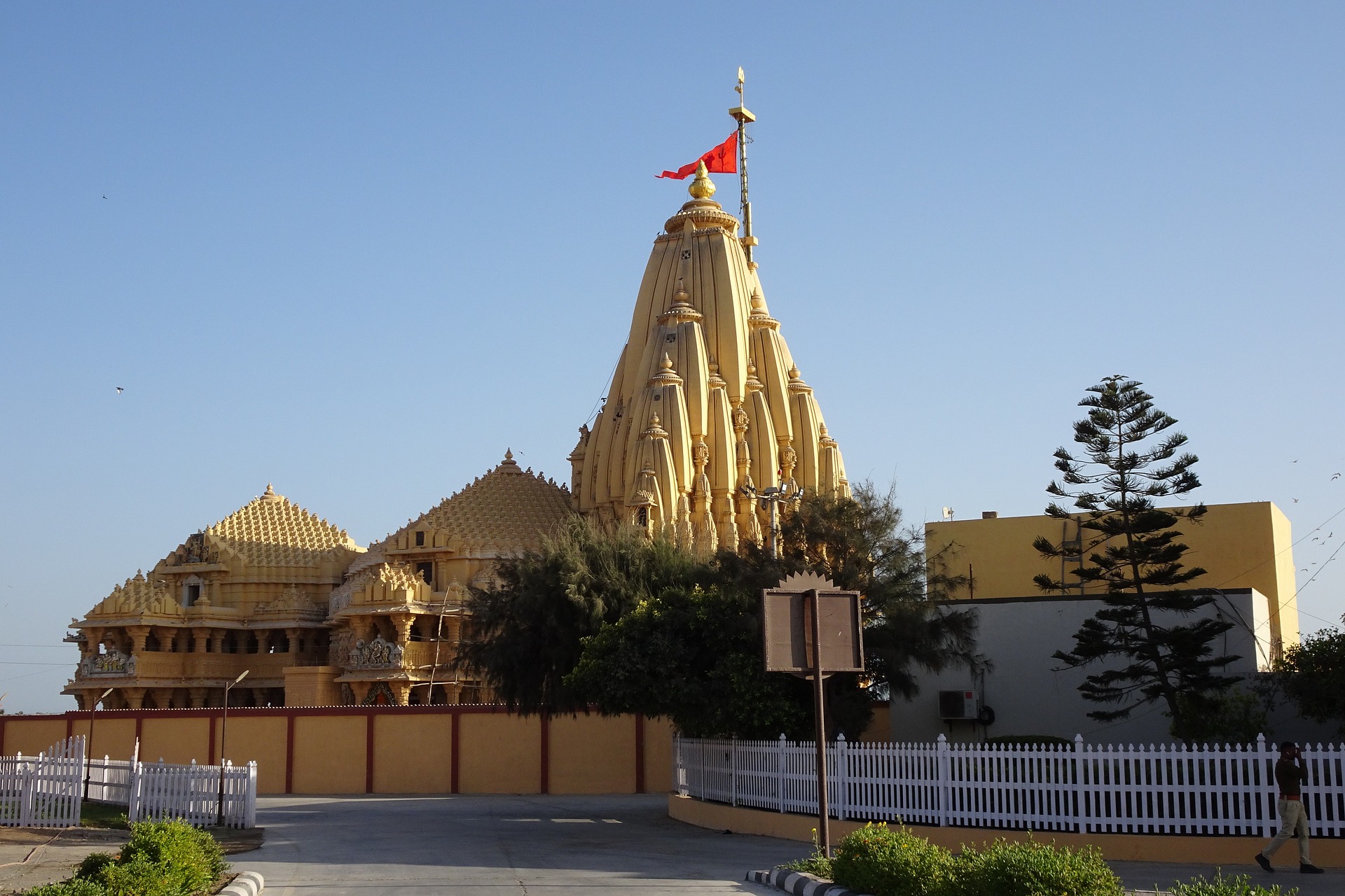 Rudra.Tours: Somnath Temple on  the sea front in our Gujarat Tour.